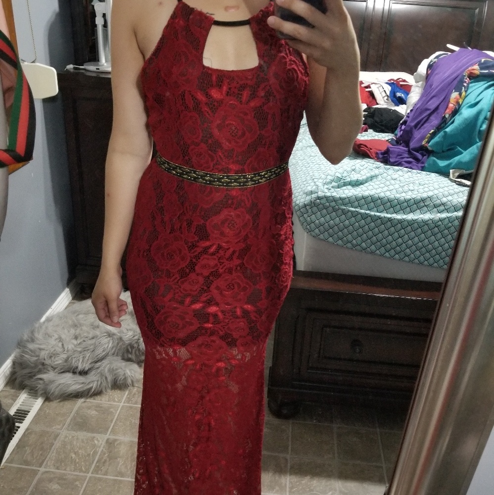 Red dress
